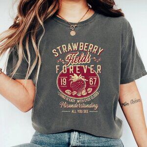 Retro “Strawberry Fields” Graphic Tee